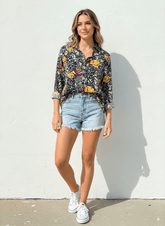 WOMEN'S FULL SLEEVE PRINTED T - SHIRT - Smgarment's